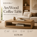 KOVENLI™ ArcWood Coffee Table